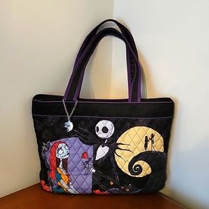 Quilted nightmare before christmas tote bag